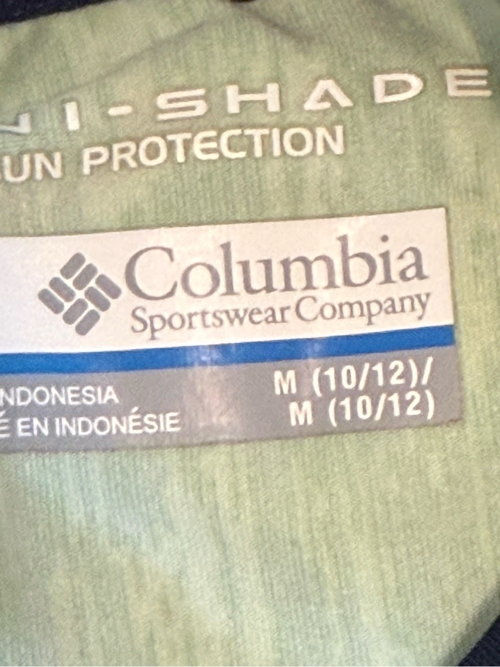 Columbia Omni-Shade Sun Protection Make Waves Green & Blue - Picture 5 of 8
